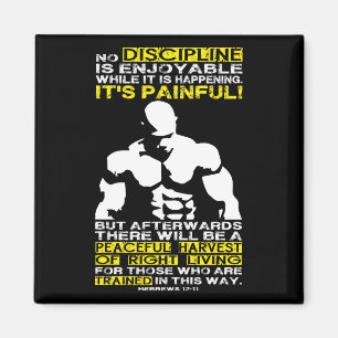 DISCIPLINE - Bodybuilding Workout Motivational Magnet