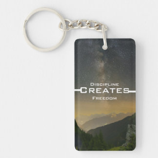 Discipline Creates Freedom Key Ring