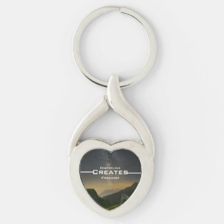 Discipline Creates Freedom Key Ring