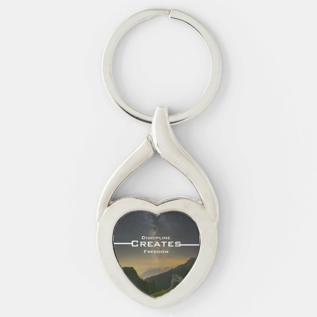 Discipline Creates Freedom Key Ring (Front)