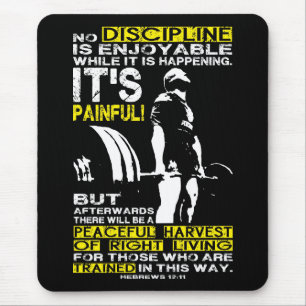 DISCIPLINE - Deadlift Workout Motivational Mouse Pad