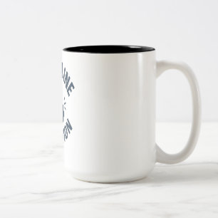 DIscipline Greater than Motivation- Gym Fitness  Two-Tone Coffee Mug