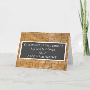 Discipline Greeting Card