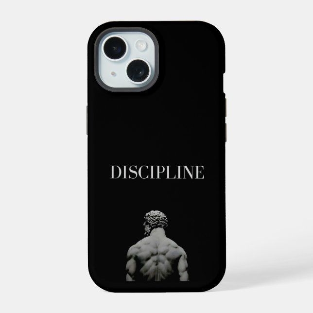 discipline iPhone 15 case (Back)