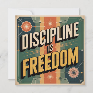 Discipline Is Freedom Holiday Card