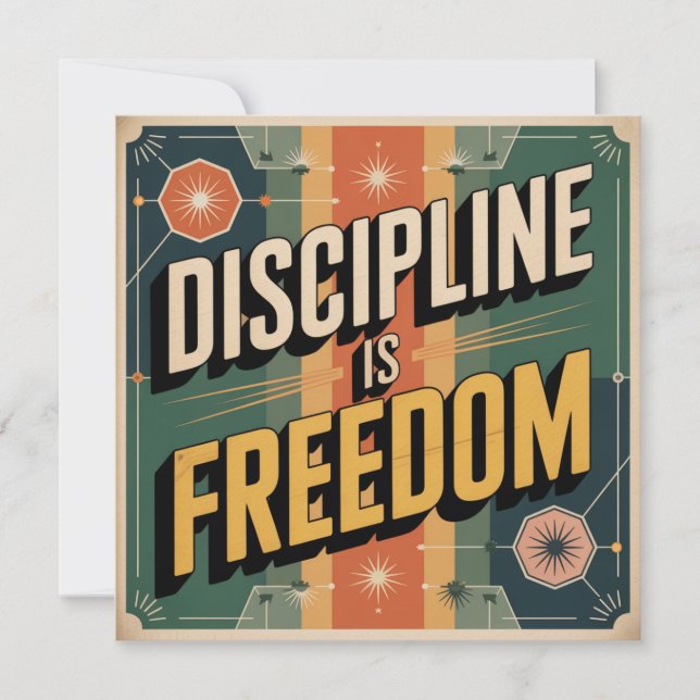 Discipline Is Freedom Invitation (Front)