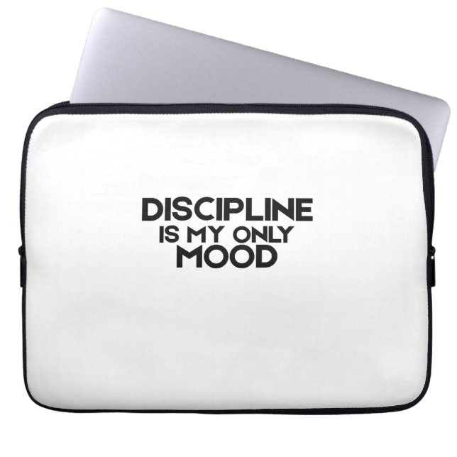 Discipline Is My Only Mood Minimalist  Laptop Sleeve (Front)