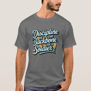 Discipline is the backbone typography t-shirt 