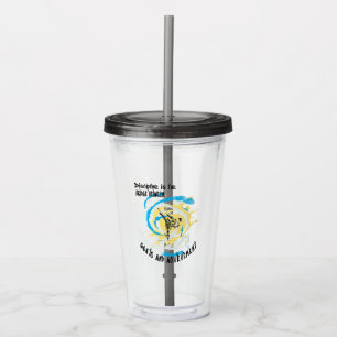 Discipline is the bridge between goals martial art acrylic tumbler