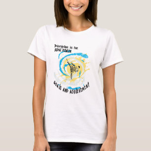 Discipline is the bridge between goals martial art T-Shirt
