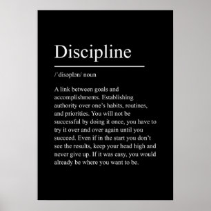 discipline, motivation, quote, gym, inspiration, f poster