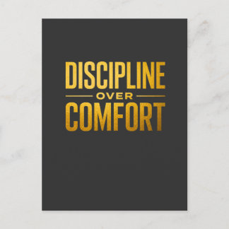 Discipline Over Comfort Shirt | Motivation & Minds Postcard