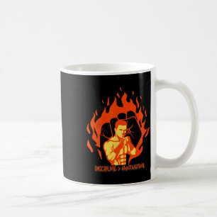 Discipline Over Motivation Boxing Strength Coffee Mug