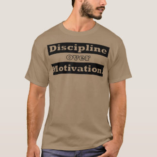 Discipline over Motivation Gym Weightlifting Shirt