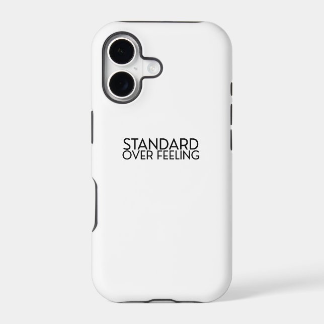 Discipline Over Motivation Minimalist iPhone Case (Back)