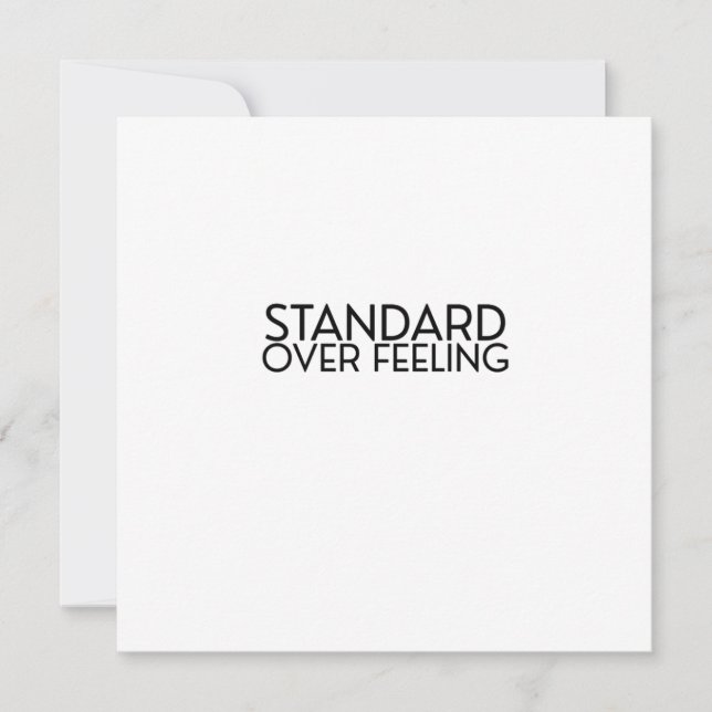 Discipline Over Motivation Minimalist Magnetic  Invitation (Front)