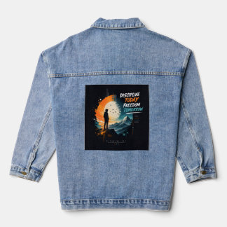 Discipline Today Freedom Tomorrow Denim Jacket