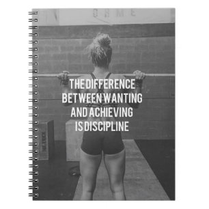 Discipline - Wanting vs Achieving, Women's Fitness Notebook