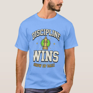 Discipline Wins Motivational T-Shirt   Premium Var