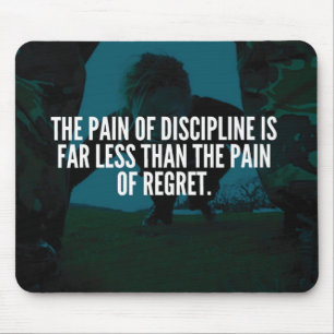 Discipline - Workout Inspirational Mouse Pad