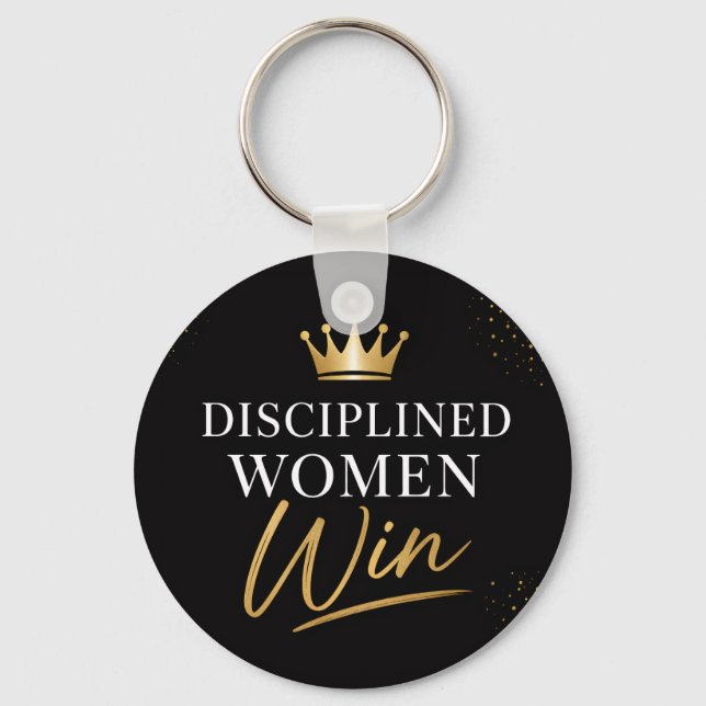 Disciplined Women Win Planner Key Ring (Front)