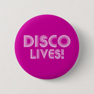 disco 6 cm round badge