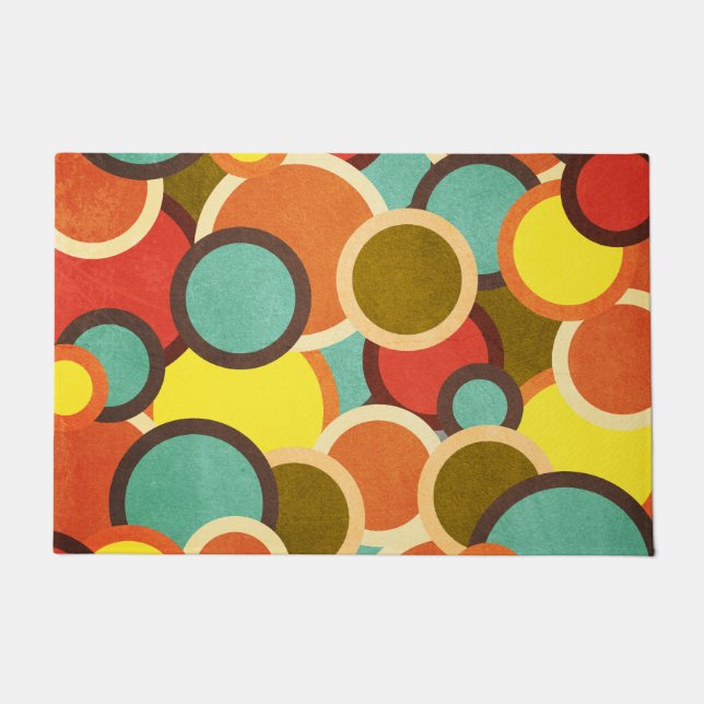 Disco 70s 60s Retro MOD Pop Culture Doormat (Front)