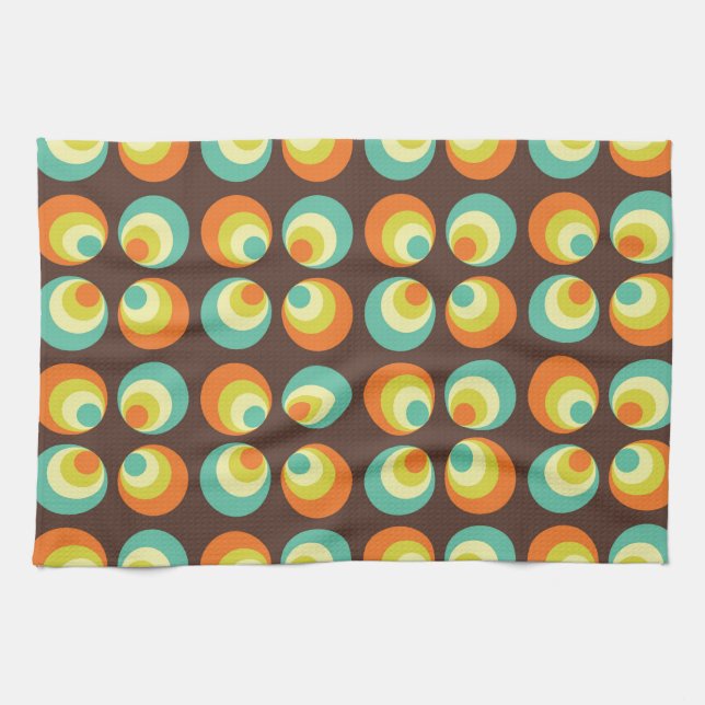 Disco 70s 60s Retro Pop Culture Tea Towel (Horizontal)