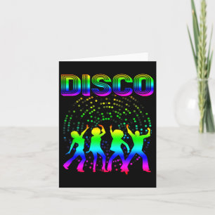 Disco 70s Disco Themed Shirt Vintage Retro Dancing Card