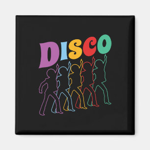 Disco 70s Disco Themed Vintage Retro Dancing 1970' Magnet