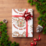 Disco 70s Retro Groovy And Bright Christmas Wrapping Paper<br><div class="desc">Groovy 70s Groovy And Bright Christmas Wrapping Paper</div>