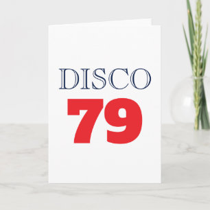 Disco 79 Pop Art Music Entertainment Retro Card