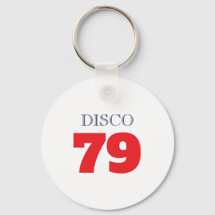 Disco 79 Pop Art Music Entertainment Retro Key Ring