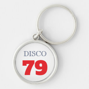 Disco 79 Pop Art Music Entertainment Retro Key Ring