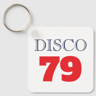 Disco 79 Pop Art Music Entertainment Retro Key Ring