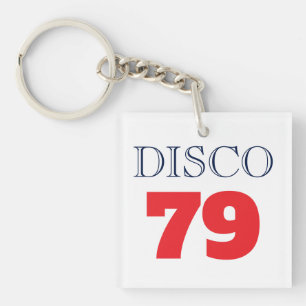 Disco 79 Pop Art Music Entertainment Retro Key Ring