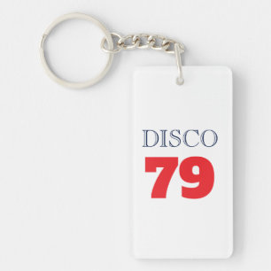 Disco 79 Pop Art Music Entertainment Retro Key Ring