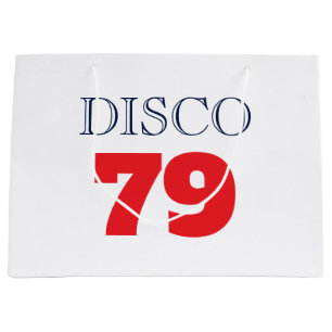 Disco 79 Pop Art Music Entertainment Retro Large Gift Bag