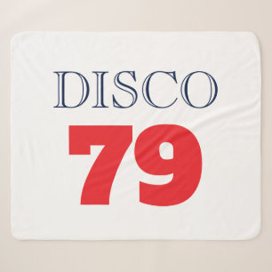 Disco 79 Pop Art Music Entertainment Retro Sherpa Blanket