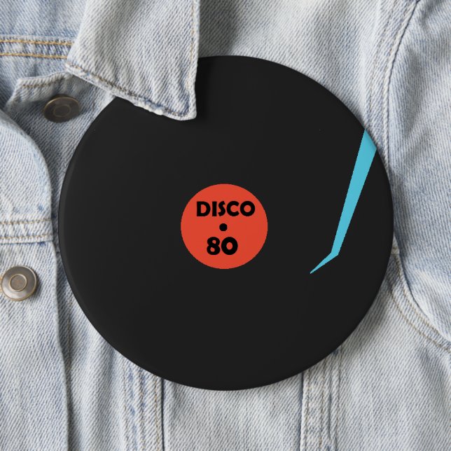 Disco 80 6 cm round badge (In Situ)