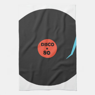 Disco 80's - Retro Party - White Tea Towel