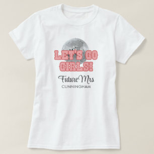 Disco Bachelorette Weekend Party Retro 70s Bride T-Shirt