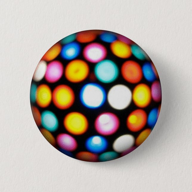 Disco Ball 6 Cm Round Badge (Front)