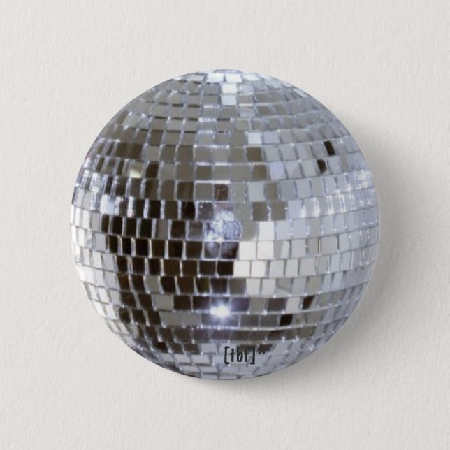 Disco Ball 6 Cm Round Badge (Front)