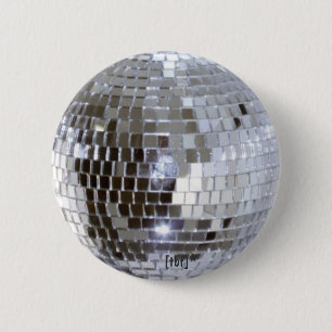 Disco Ball 6 Cm Round Badge