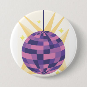 Disco Ball 7.5 Cm Round Badge