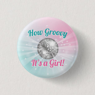 Disco Ball Baby Shower 3 Cm Round Badge