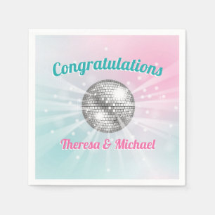 Disco Ball Baby Shower Groovy  Napkin