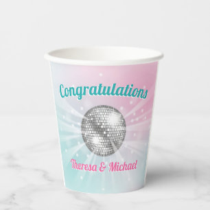 Disco Ball Baby Shower Groovy  Paper Cups