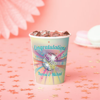 Disco Ball Baby Shower Paper Cups